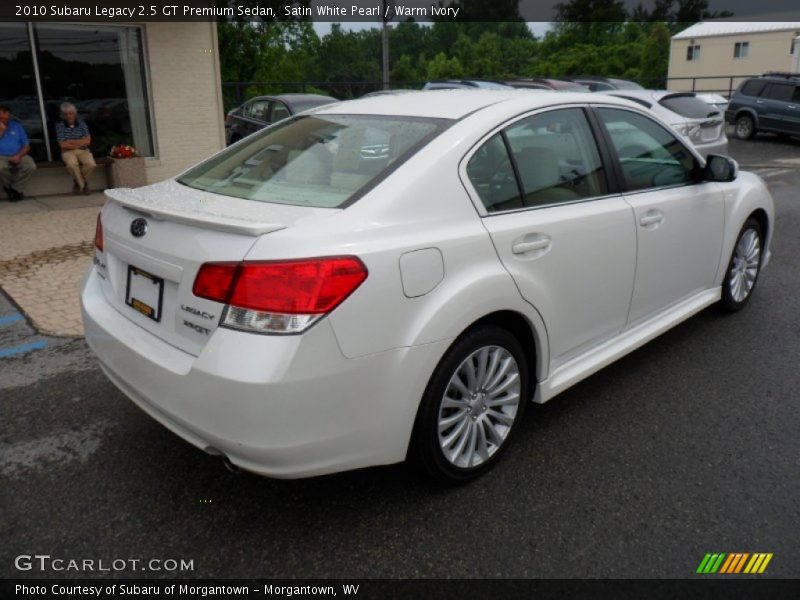 Satin White Pearl / Warm Ivory 2010 Subaru Legacy 2.5 GT Premium Sedan
