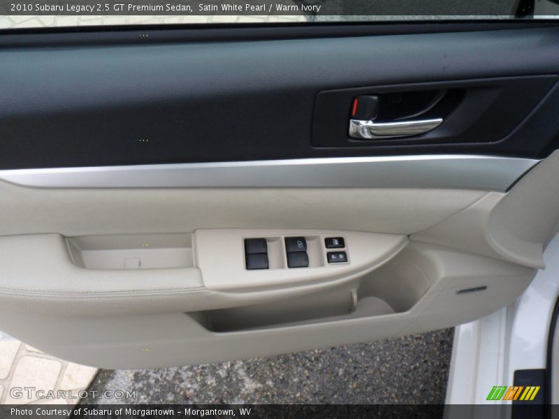Satin White Pearl / Warm Ivory 2010 Subaru Legacy 2.5 GT Premium Sedan