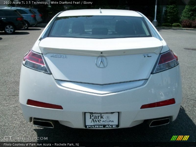 White Diamond Pearl / Ebony 2010 Acura TL 3.5 Technology