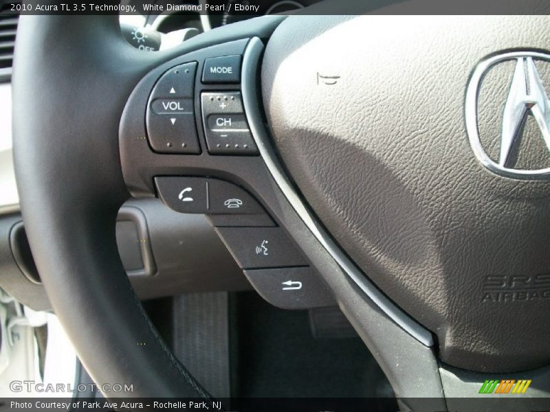 White Diamond Pearl / Ebony 2010 Acura TL 3.5 Technology