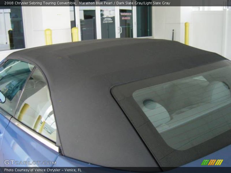 Marathon Blue Pearl / Dark Slate Gray/Light Slate Gray 2008 Chrysler Sebring Touring Convertible