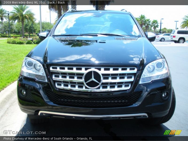Black / Black 2009 Mercedes-Benz ML 350