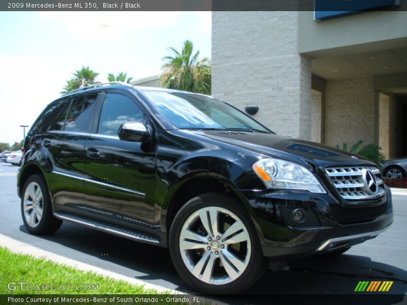 Black / Black 2009 Mercedes-Benz ML 350