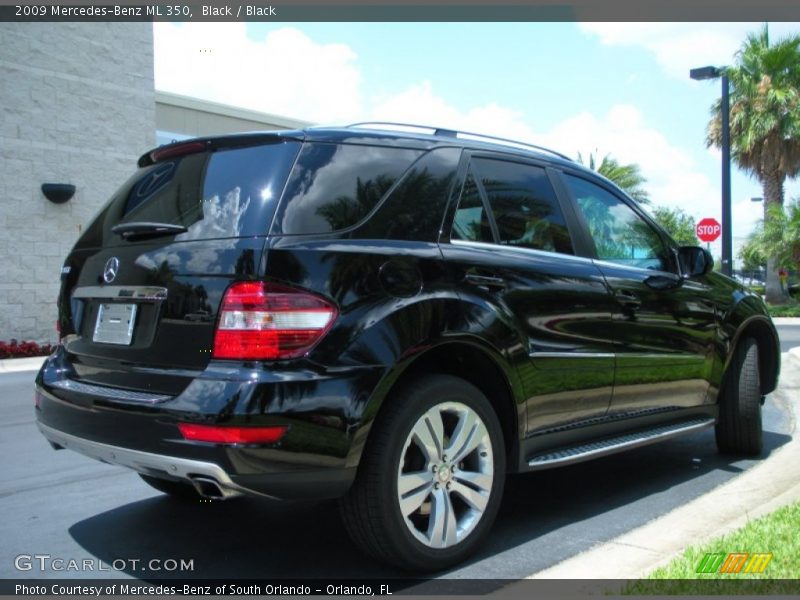 Black / Black 2009 Mercedes-Benz ML 350