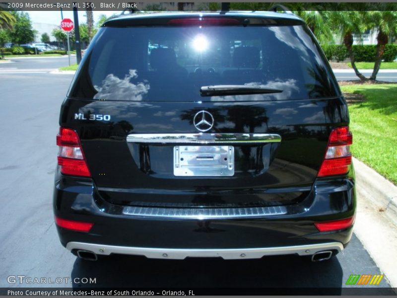 Black / Black 2009 Mercedes-Benz ML 350