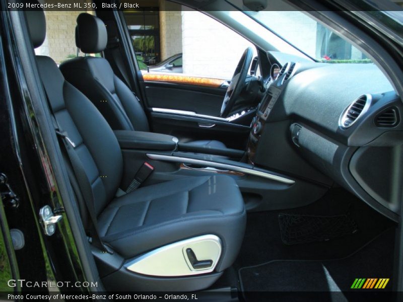 Black / Black 2009 Mercedes-Benz ML 350