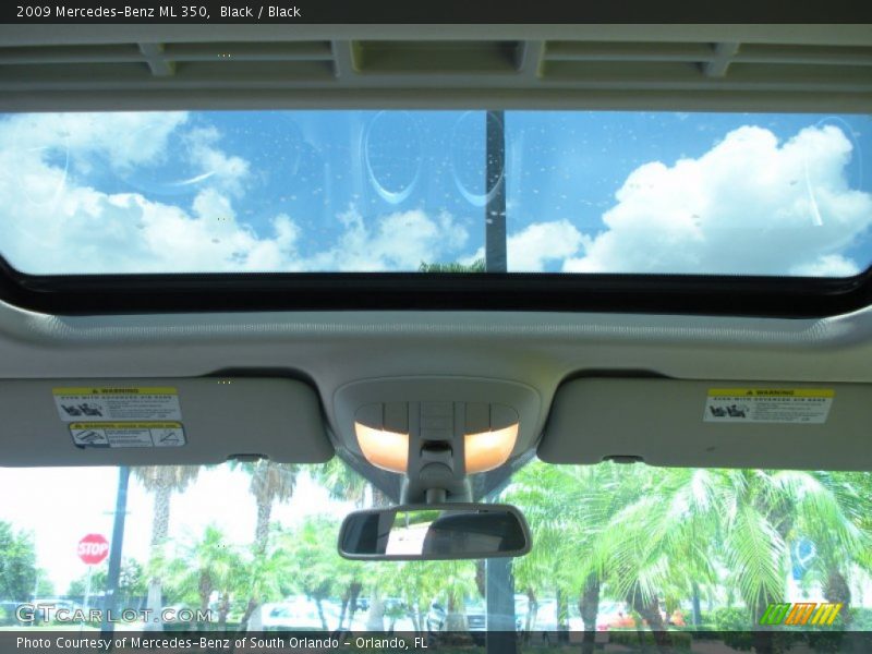 Black / Black 2009 Mercedes-Benz ML 350