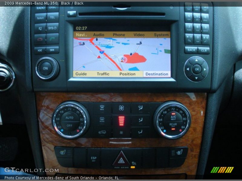 Navigation of 2009 ML 350