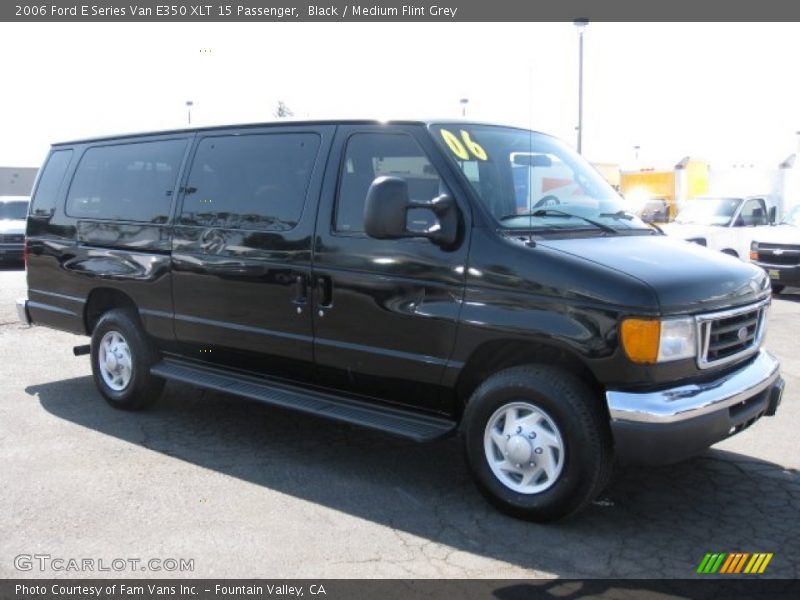 Black / Medium Flint Grey 2006 Ford E Series Van E350 XLT 15 Passenger
