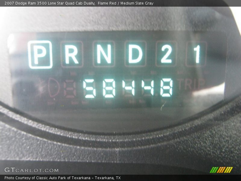 Flame Red / Medium Slate Gray 2007 Dodge Ram 3500 Lone Star Quad Cab Dually