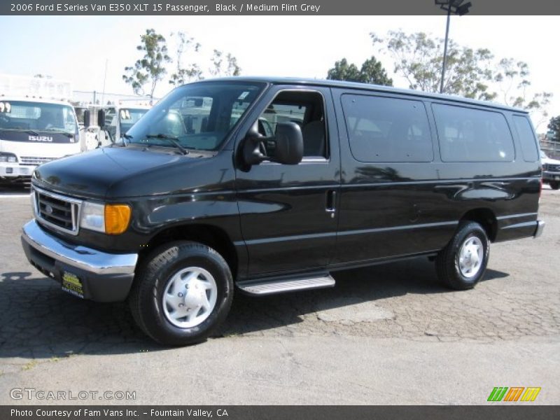 Black / Medium Flint Grey 2006 Ford E Series Van E350 XLT 15 Passenger