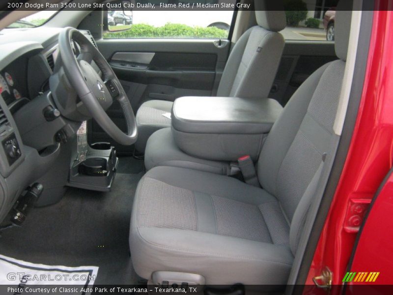 Flame Red / Medium Slate Gray 2007 Dodge Ram 3500 Lone Star Quad Cab Dually