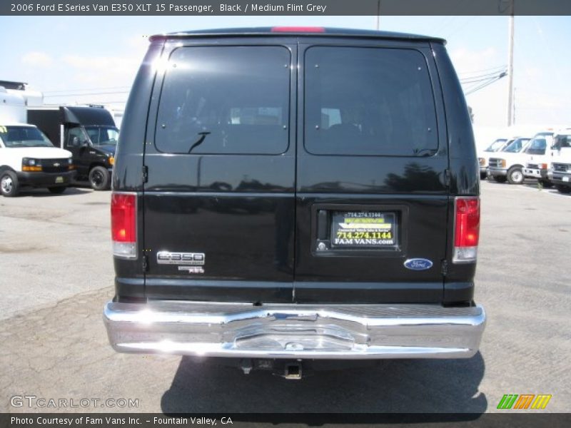 Black / Medium Flint Grey 2006 Ford E Series Van E350 XLT 15 Passenger