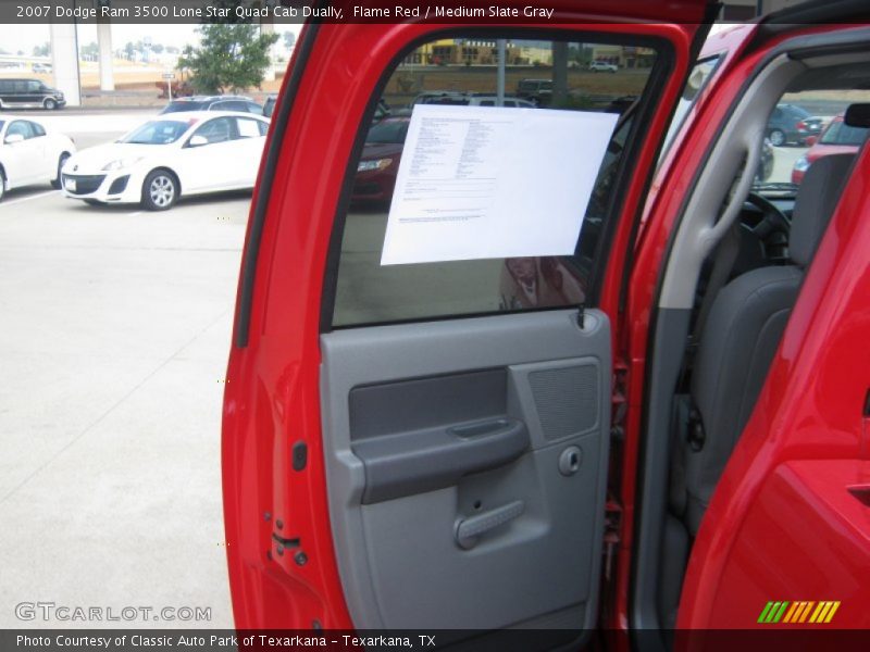 Flame Red / Medium Slate Gray 2007 Dodge Ram 3500 Lone Star Quad Cab Dually