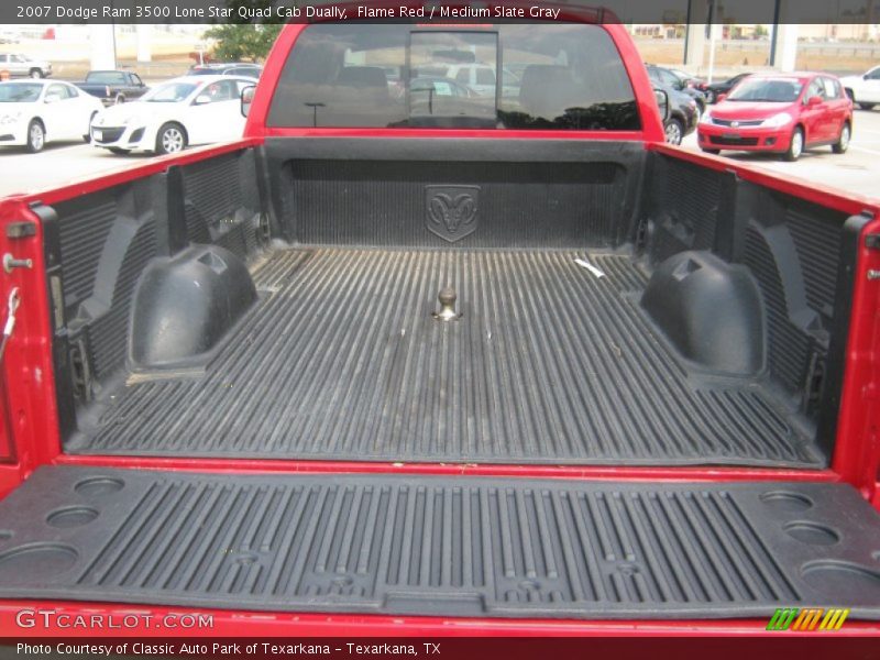 Flame Red / Medium Slate Gray 2007 Dodge Ram 3500 Lone Star Quad Cab Dually