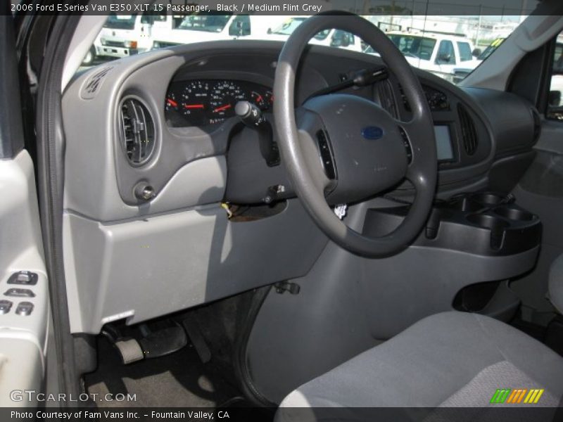 Black / Medium Flint Grey 2006 Ford E Series Van E350 XLT 15 Passenger