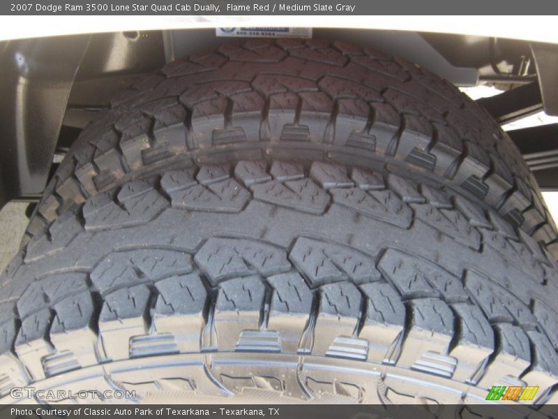 Flame Red / Medium Slate Gray 2007 Dodge Ram 3500 Lone Star Quad Cab Dually