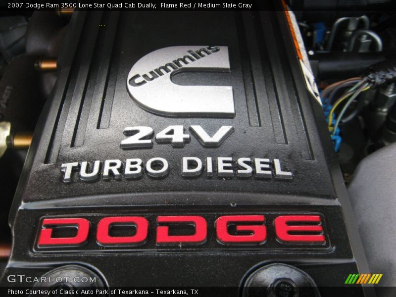  2007 Ram 3500 Lone Star Quad Cab Dually Engine - 5.9 Liter OHV 24-Valve Turbo Diesel Inline 6 Cylinder