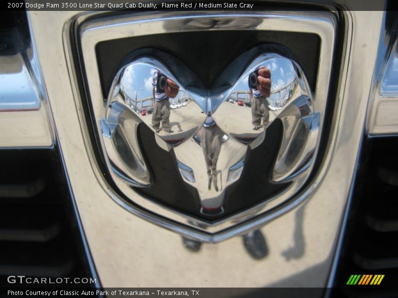 Flame Red / Medium Slate Gray 2007 Dodge Ram 3500 Lone Star Quad Cab Dually