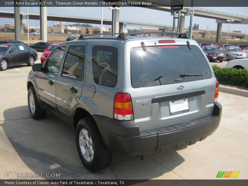 Titanium Green Metallic / Medium/Dark Pebble Beige 2005 Ford Escape XLT V6