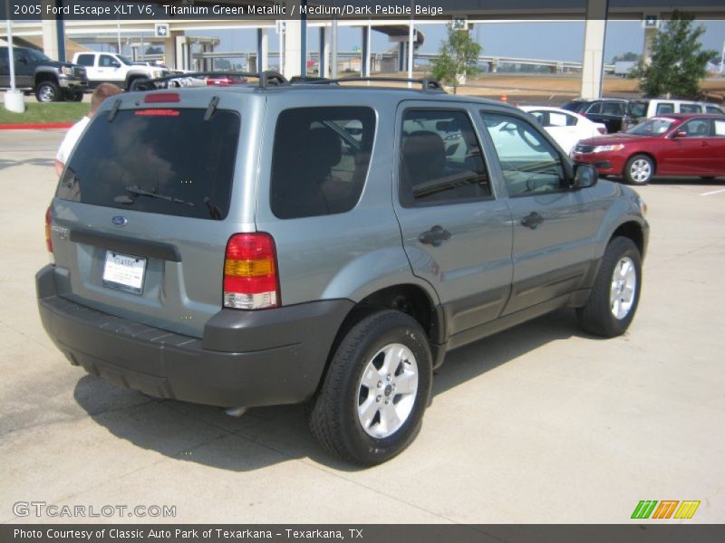 Titanium Green Metallic / Medium/Dark Pebble Beige 2005 Ford Escape XLT V6