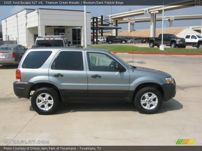 Titanium Green Metallic / Medium/Dark Pebble Beige 2005 Ford Escape XLT V6