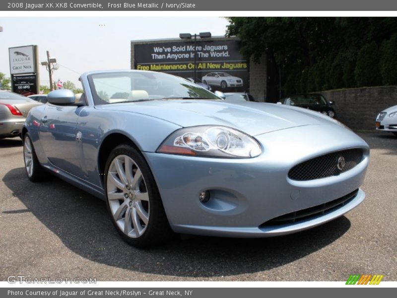 Frost Blue Metallic / Ivory/Slate 2008 Jaguar XK XK8 Convertible