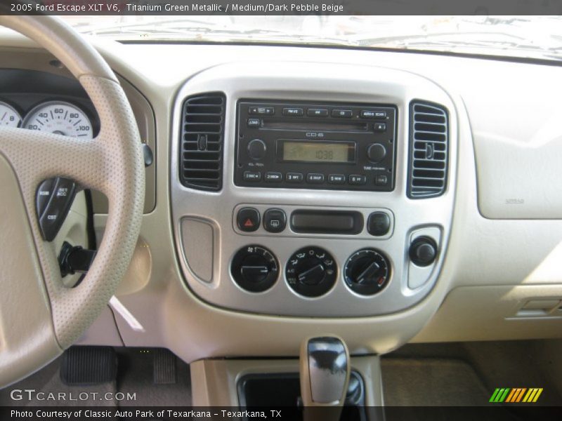 Titanium Green Metallic / Medium/Dark Pebble Beige 2005 Ford Escape XLT V6