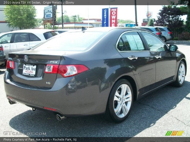 Grigio Metallic / Ebony 2010 Acura TSX V6 Sedan