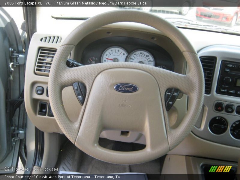 Titanium Green Metallic / Medium/Dark Pebble Beige 2005 Ford Escape XLT V6