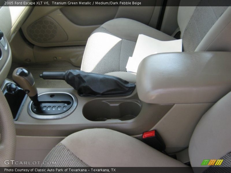 Titanium Green Metallic / Medium/Dark Pebble Beige 2005 Ford Escape XLT V6