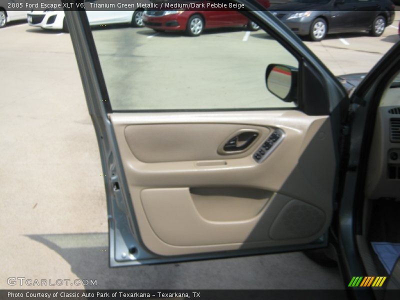 Titanium Green Metallic / Medium/Dark Pebble Beige 2005 Ford Escape XLT V6