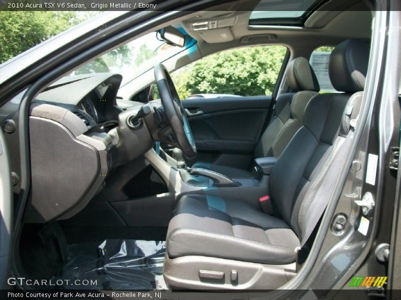 Grigio Metallic / Ebony 2010 Acura TSX V6 Sedan