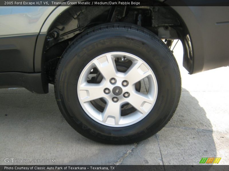 Titanium Green Metallic / Medium/Dark Pebble Beige 2005 Ford Escape XLT V6