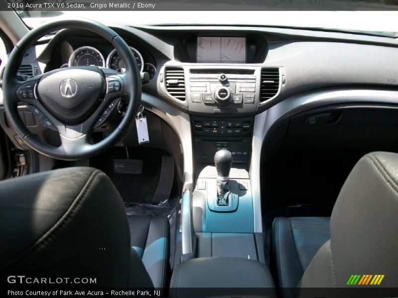 Grigio Metallic / Ebony 2010 Acura TSX V6 Sedan