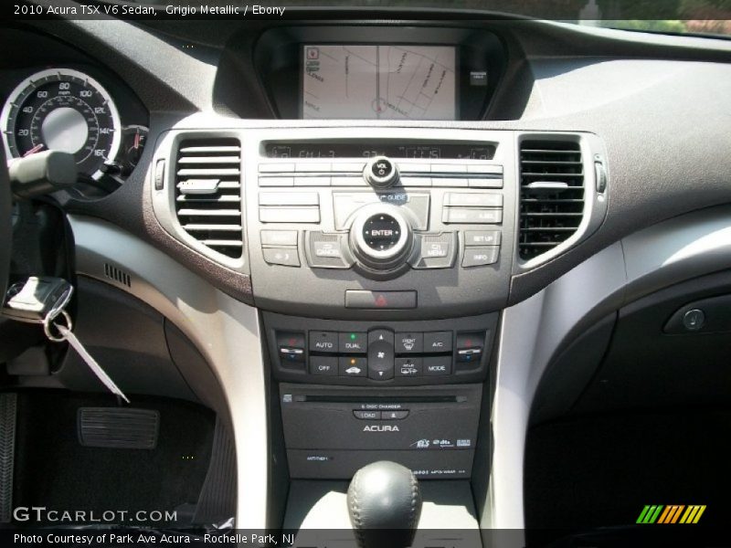 Grigio Metallic / Ebony 2010 Acura TSX V6 Sedan
