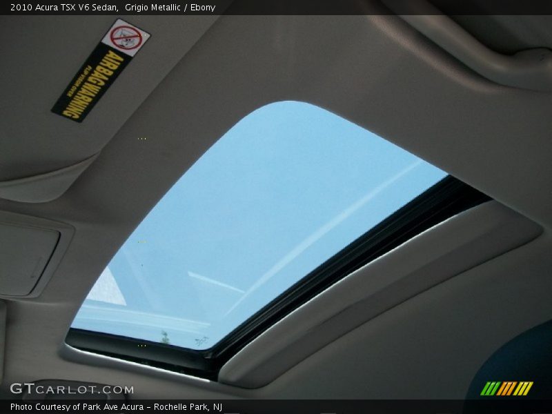 Grigio Metallic / Ebony 2010 Acura TSX V6 Sedan