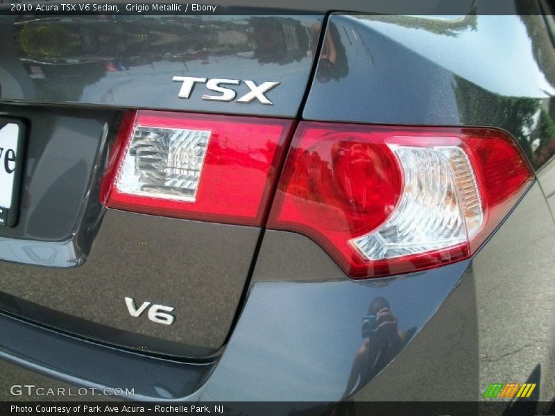 Grigio Metallic / Ebony 2010 Acura TSX V6 Sedan