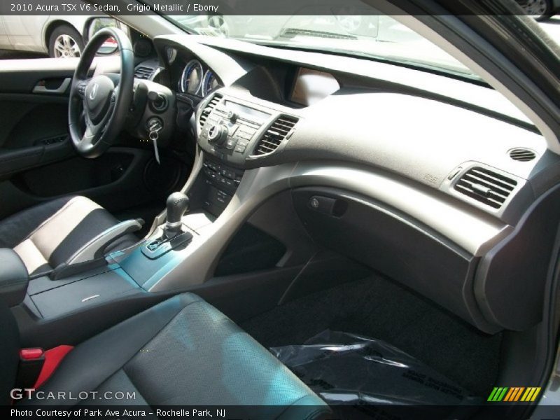 Grigio Metallic / Ebony 2010 Acura TSX V6 Sedan