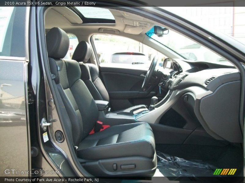 Grigio Metallic / Ebony 2010 Acura TSX V6 Sedan