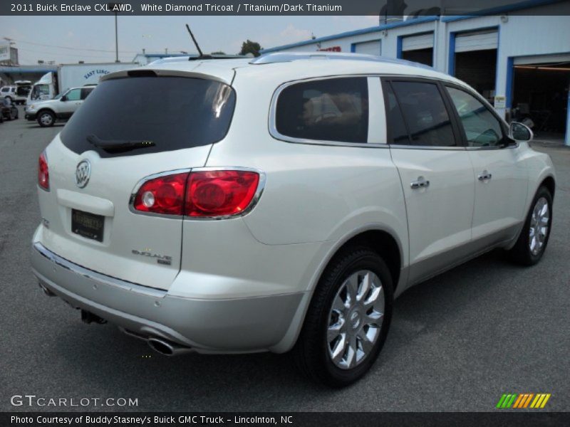 White Diamond Tricoat / Titanium/Dark Titanium 2011 Buick Enclave CXL AWD