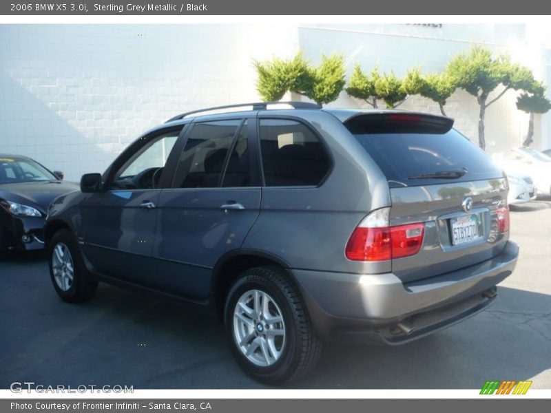 Sterling Grey Metallic / Black 2006 BMW X5 3.0i
