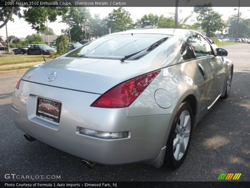 Silverstone Metallic / Carbon 2005 Nissan 350Z Enthusiast Coupe