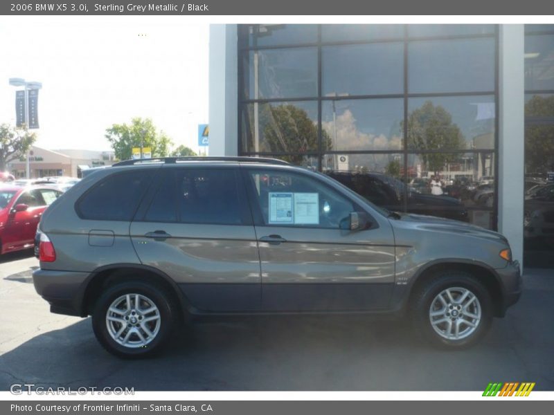 Sterling Grey Metallic / Black 2006 BMW X5 3.0i