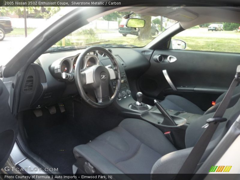 Silverstone Metallic / Carbon 2005 Nissan 350Z Enthusiast Coupe