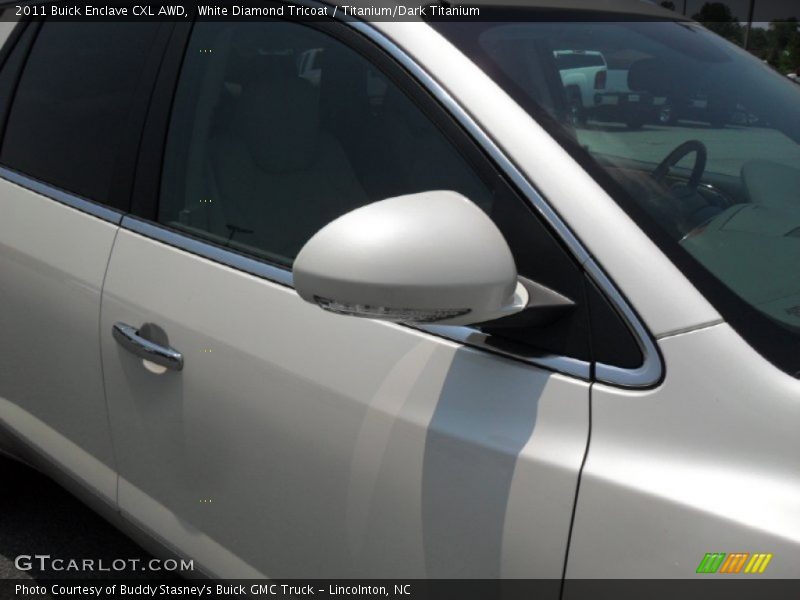White Diamond Tricoat / Titanium/Dark Titanium 2011 Buick Enclave CXL AWD