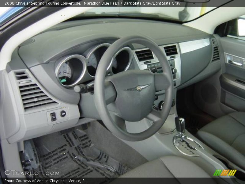 Marathon Blue Pearl / Dark Slate Gray/Light Slate Gray 2008 Chrysler Sebring Touring Convertible