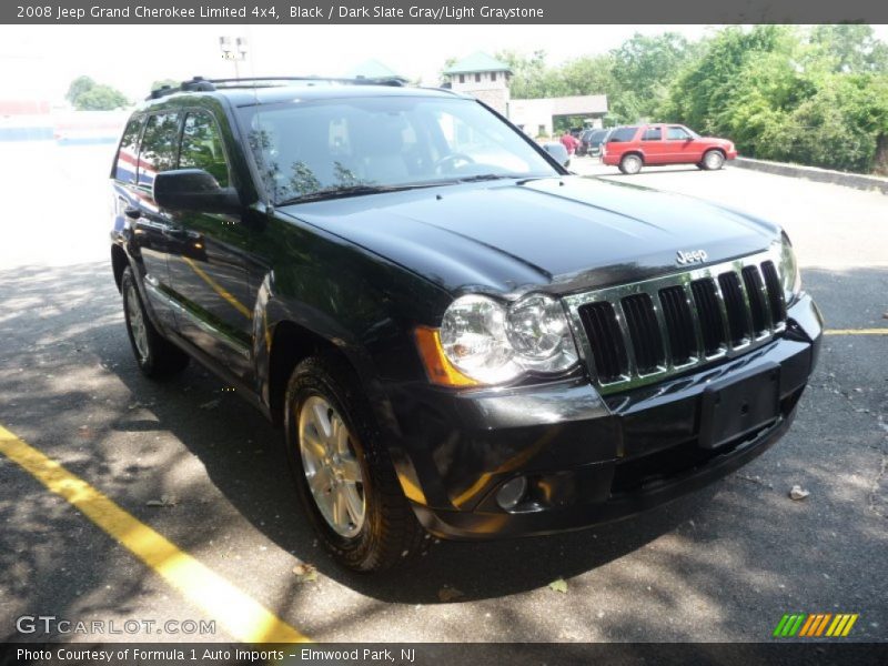 Black / Dark Slate Gray/Light Graystone 2008 Jeep Grand Cherokee Limited 4x4
