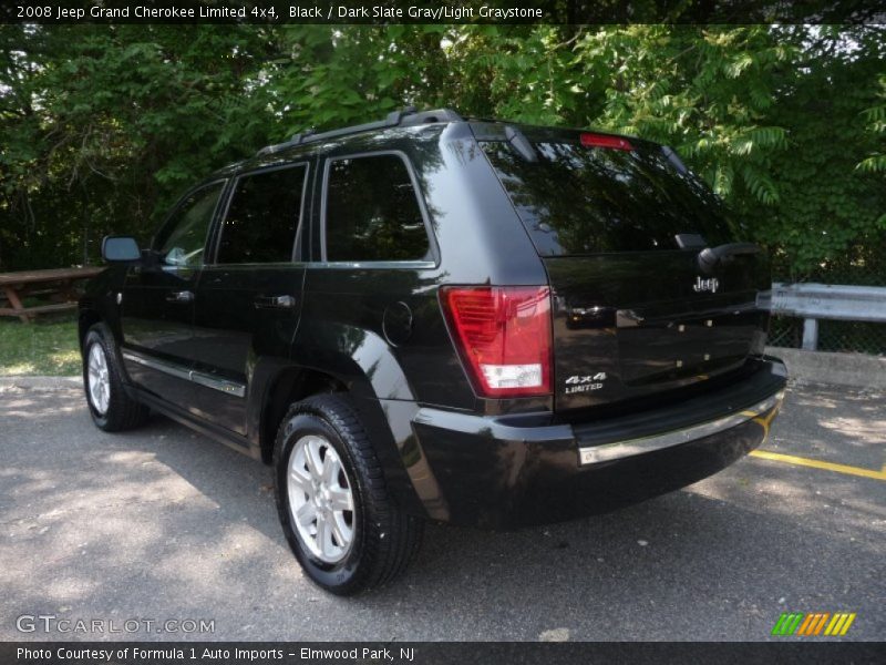 Black / Dark Slate Gray/Light Graystone 2008 Jeep Grand Cherokee Limited 4x4