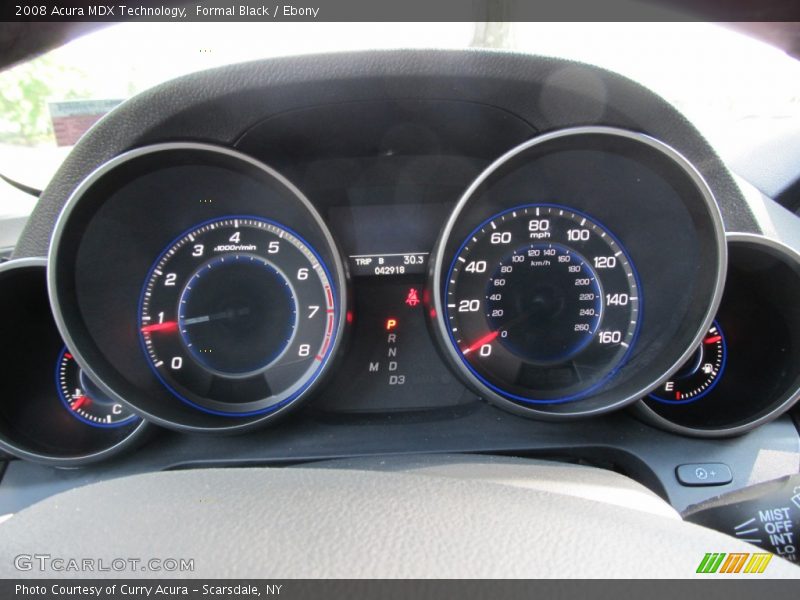 Formal Black / Ebony 2008 Acura MDX Technology